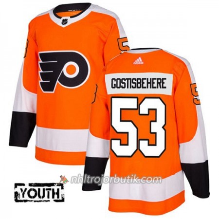 Barn Ishockey Philadelphia Flyers Tröja Shayne Gostisbehere 53 Adidas 2017-2018 Orange Authentic